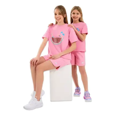 Skechers Sk2510044 G Lw Fleece Pembe Kız Çocuk Şort - 4