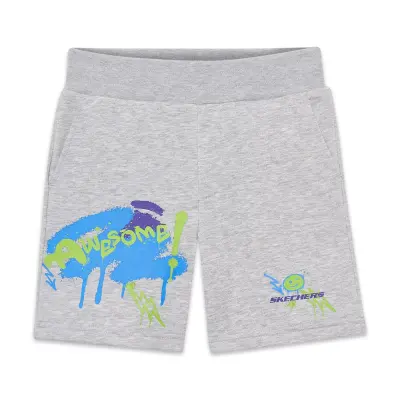 Skechers Sk2510049 B Lw Fleece Gri Erkek Çocuk Şort - 1