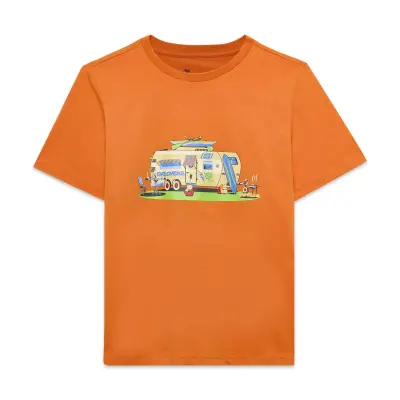 Skechers Sk2510102 B Sleeve Regular Fit Turuncu Çocuk T-Shirt - 1