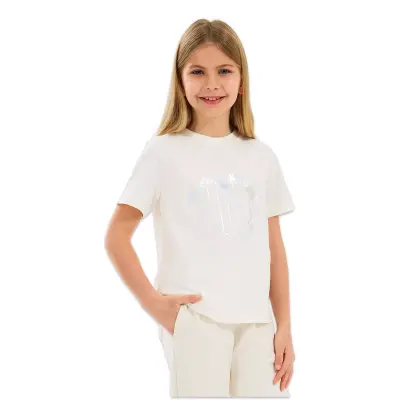 Skechers Sk2510122 G Graphıc Tee Beyaz Kız Çocuk T-Shirt - Skechers (1)