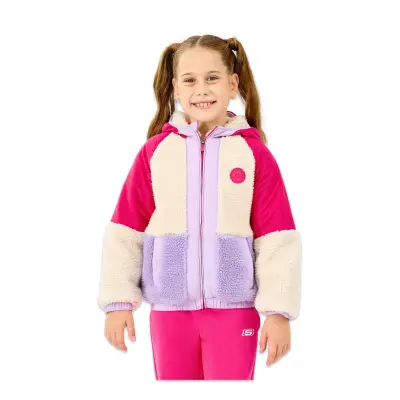 Skechers Sk2520031 G Sherpa Sherpa Jacket Fuşya Kız Çocuk Mont 