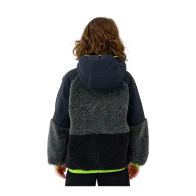 Skechers Sk2520045 B Outdoor Fleece Full Zip Sherpa Jacket Siyah Erkek Çocuk Mont - 4