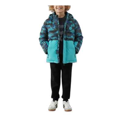 Skechers Sk2520047 B Puffer Jacket Turkuaz Erkek Çocuk Mont - Skechers (1)