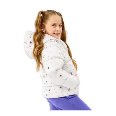 Skechers Sk2520052 G Puffer Jacket Beyaz Kız Çocuk Mont - Skechers (1)