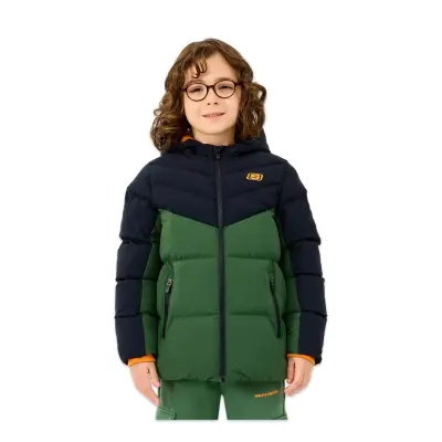 Skechers Sk2520053 B Puffer Jacket Siyah Erkek Çocuk Mont - 1