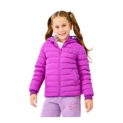 Skechers Sk2520079 G Double Sided Puffer Çift Taraflı Jacket Mor Kız Çocuk Mont - 1