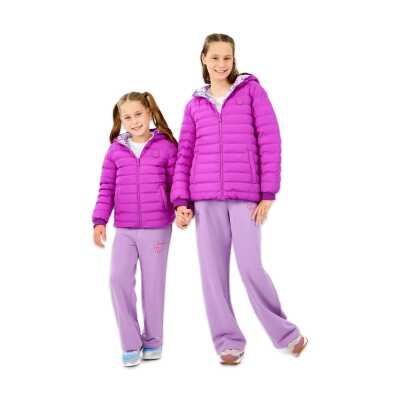 Skechers Sk2520079 G Double Sided Puffer Çift Taraflı Jacket Mor Kız Çocuk Mont - 4