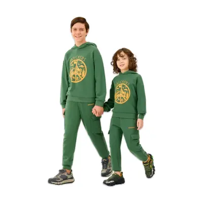 Skechers Sk2520089 B Lw Fleece Sweat Yeşil Erkek Çocuk Sweatshirt - 5