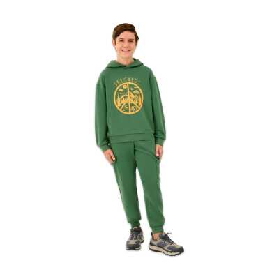 Skechers Sk2520089 B Lw Fleece Sweat Yeşil Erkek Çocuk Sweatshirt - 4