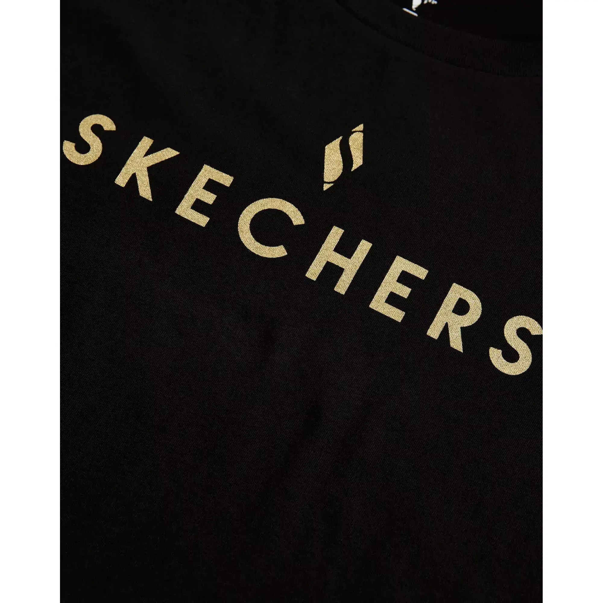 Skechers W Graphic Tee Crew Neck Siyah Kadın T-Shirt - 3