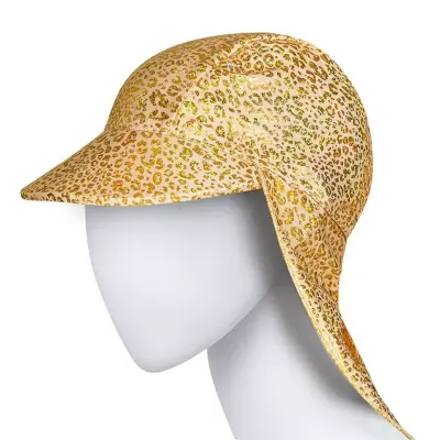 Slipstop Sk2313000019 Foil Print Over Pattern Sun Hat Altın Unisex Şapka 