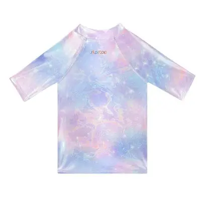 Slipstop St2314000018 Foil Print Over Pattern Çok Renkli Kız Çocuk T-Shirt - SlipStop (1)