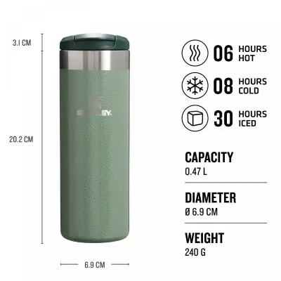 Stanley 10-10787 The Aerolight Transit Mug 0.47 Lt / 16 Oz Yeşil Unisex Outdoor Aksesuar - 4