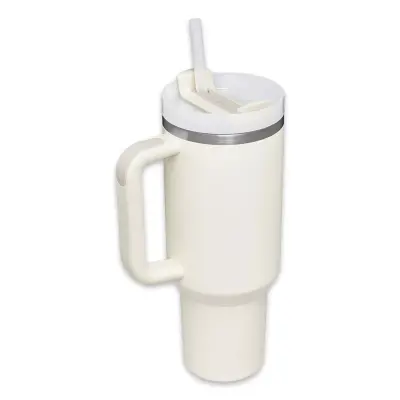 Stanley 10-10824 Stanley Adv 40Oz 1.18L Quencher2.O Tumbler Pipetli Termos Bardak Krem Uni - 2