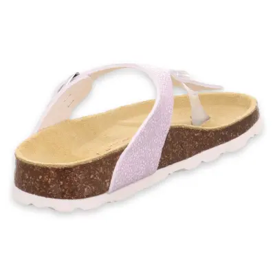Superfit 000117 Fussbettpantoffel Günlük Parmak Arası Lila Kadın Terlik - 4