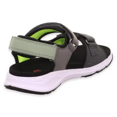 Superfit 000583 Criss Cross Gri Çocuk Sandalet - 4