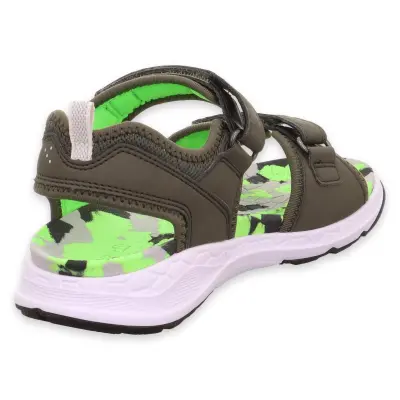 Superfit 000586 Criss Cross Haki Çocuk Sandalet - 4