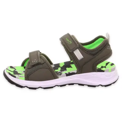 Superfit 000586 Criss Cross Haki Çocuk Sandalet - Superfit (1)