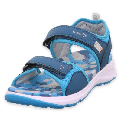 Superfit 000586 Criss Cross Mavi Çocuk Sandalet 