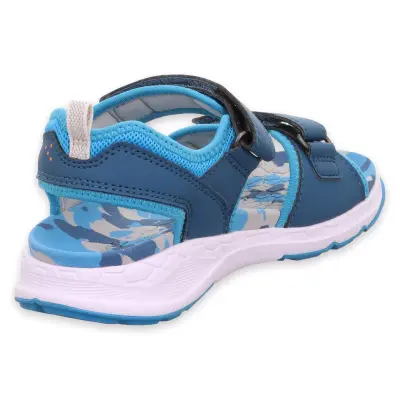 Superfit 000586 Criss Cross Mavi Çocuk Sandalet - 4