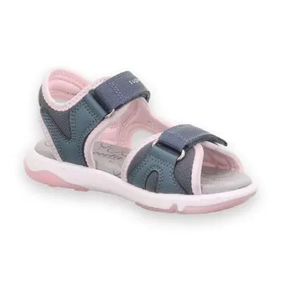 Superfit 009544 Pebbles Mavi Kız Çocuk Sandalet - 2