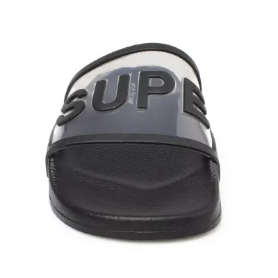 Superga S51138W 1908 Sli̇des Clear Si̇yah Uni̇sex Terli̇k - 3