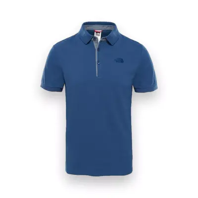 The North Face Nf00Cev4 M Premium Polo Piquet-Eu Mavi Erkek T-Shirt - 1