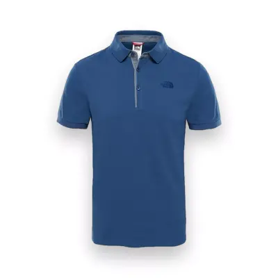 The North Face Nf00Cev4 M Premium Polo Piquet-Eu Mavi Erkek T-Shirt - 3