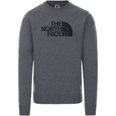 The North Face Nf0A4Svr M Drew Peak Crew Gri Erkek Sweatshirt 