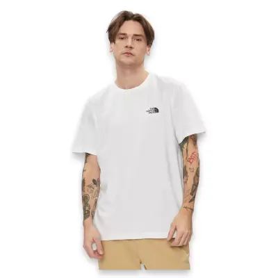 The North Face Nf0A87Ng M S/S Simple Dome Tee Beyaz Erkek T-Shirt - 1