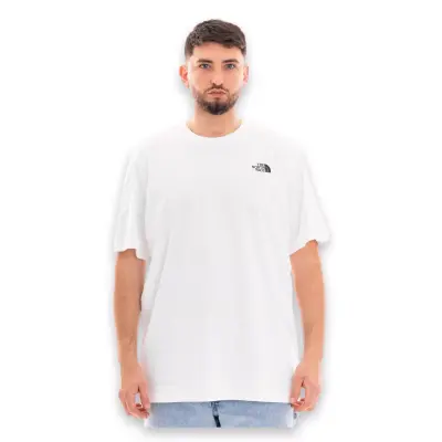 The North Face Nf0A87Np M S/S Box Nse Tee Beyaz Erkek T-Shirt 