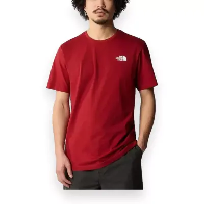 The North Face Nf0A87Np M S/S Box Nse Tee Kırmızı Erkek T-Shirt 