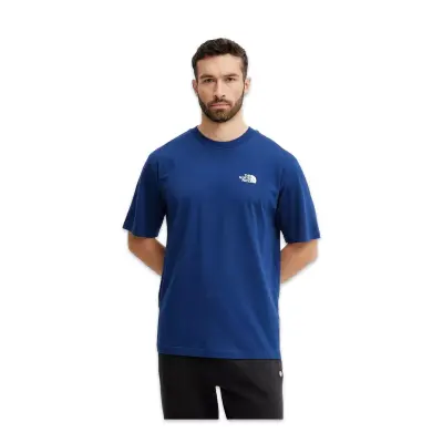 The North Face Nf0A87Nr M Ss Essential Oversize Tee Lacivert Erkek T-Shirt 