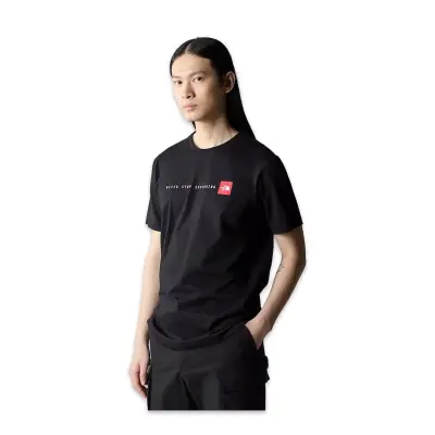 The North Face Nf0A87Ns M Ss Never Stop Exploring Tee Siyah Erkek T-Shirt 