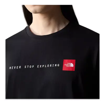 The North Face Nf0A87Ns M Ss Never Stop Exploring Tee Siyah Erkek T-Shirt - 5
