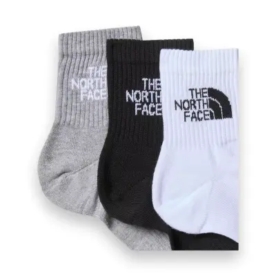 The North Face Nf0A882G Multisport Cush Quarter 3P Çok Renkli Unisex Çorap 