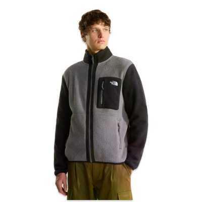 The North Face Nf0A883R M Yumiori Full Zip Polar Gri-Siyah Unisex Outdoor - The North Face