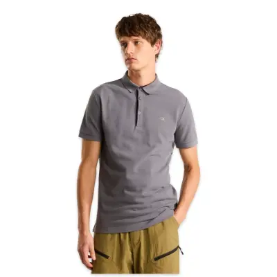 The North Face Nf0A8C1N M Premium Slim Polo Gri Erkek T-Shirt - 1