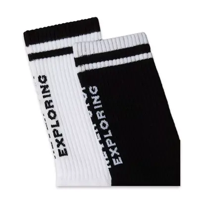 The North Face Nf0A8Cmp Everyday Crew Sock Nse 2P Çorap Siyah Unisex Çorap - 2