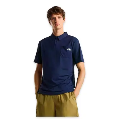 The North Face Nf0A8Cru M New Tanken Polo Lacivert Erkek T-Shirt - 1