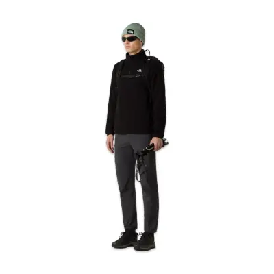 The North Face Nf0A8D0Q M Glacier Fleece 1/4 Zip Jacket Siyah Erkek Outdoor - 3