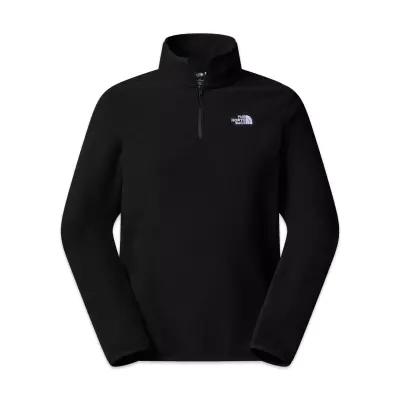 The North Face Nf0A8D0Q M Glacier Fleece 1/4 Zip Jacket Siyah Erkek Outdoor - 4