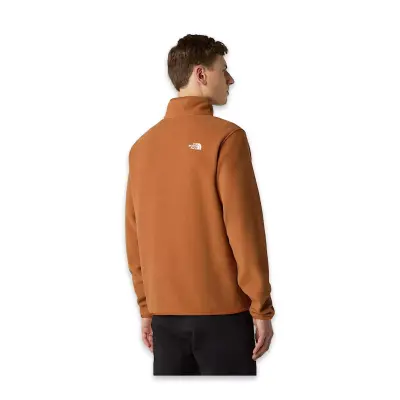 The North Face Nf0A8D0Q M Glacier Fleece 1/4 Zip Jacket Turuncu Erkek Outdoor - 2