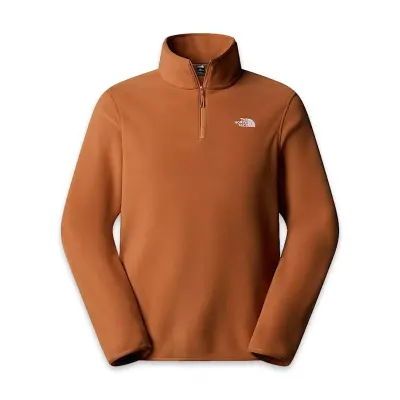 The North Face Nf0A8D0Q M Glacier Fleece 1/4 Zip Jacket Turuncu Erkek Outdoor - 4