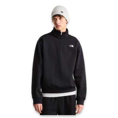 The North Face Nf0A8Fd8 M Tnf Essential Simple Dome Rlx 1/4 Zip Siyah Erkek Sweatshirt - The North Face