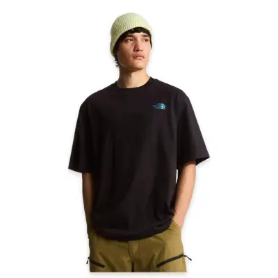 The North Face Nf0A8G9W M Liquid Box Nse Oversize Sleeve T Siyah Erkek T-Shirt - 1