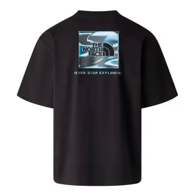 The North Face Nf0A8G9W M Liquid Box Nse Oversize Sleeve T Siyah Erkek T-Shirt - 5