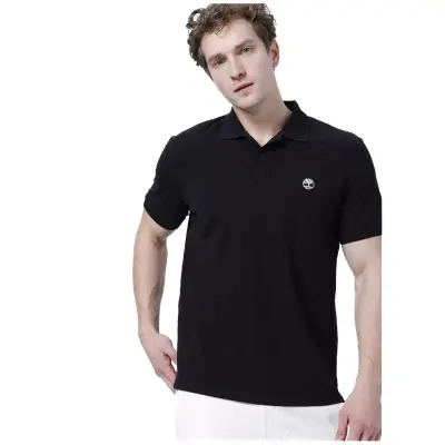 Timberland Tb0A26N4 Pique Sleeve Polo T Siyah Erkek T-Shirt - 2
