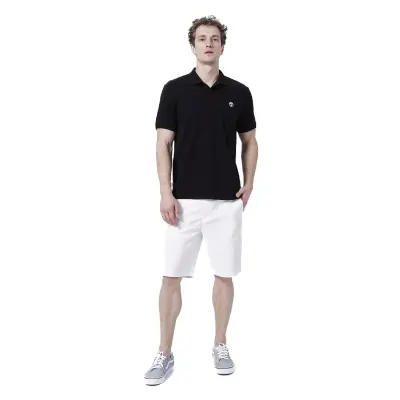 Timberland Tb0A26N4 Pique Sleeve Polo T Siyah Erkek T-Shirt - 3