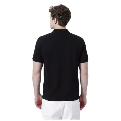 Timberland Tb0A26N4 Pique Sleeve Polo T Siyah Erkek T-Shirt - 4